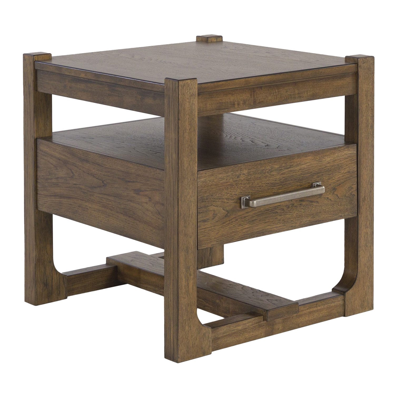 Swan Acacia Wood Side Table