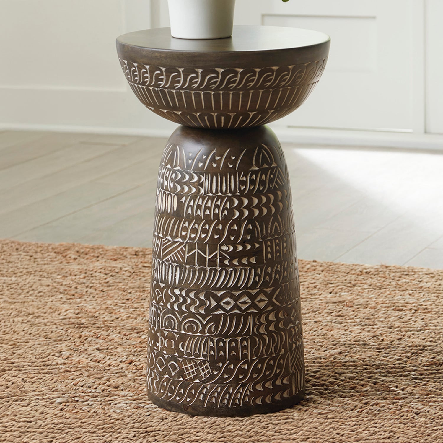 Harvey Rubberwood Side Table