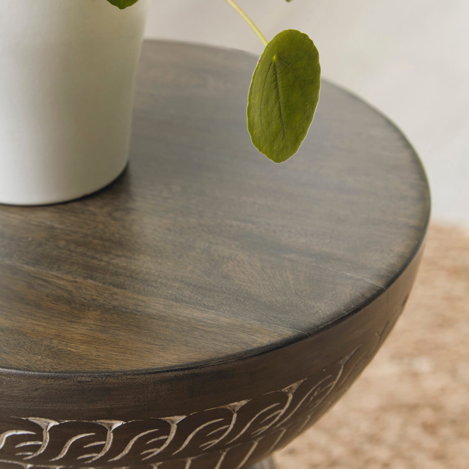 Harvey Rubberwood Side Table