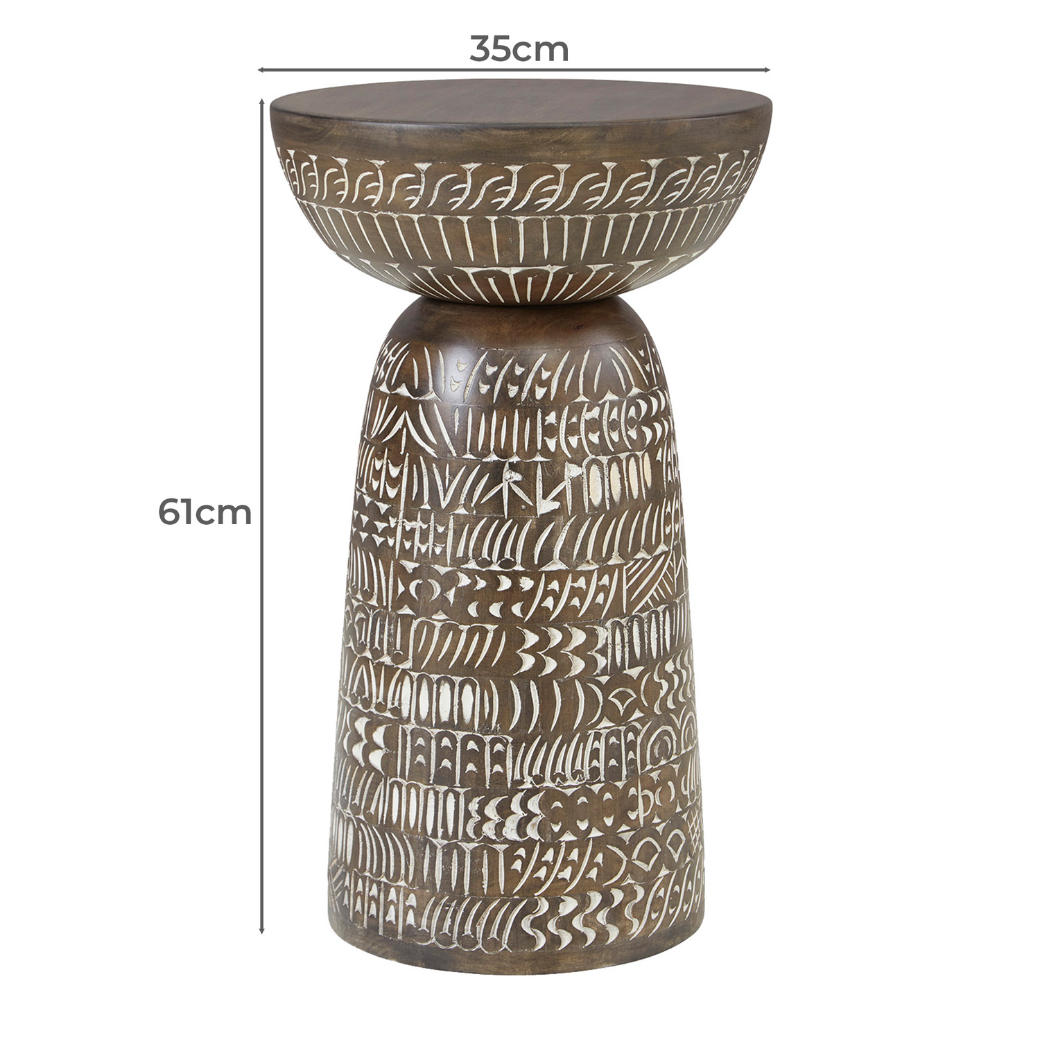Harvey Rubberwood Side Table