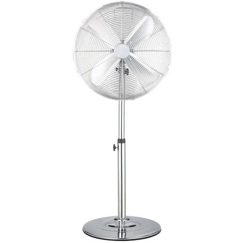 Chrome Delmer Metal Pedestal Fan