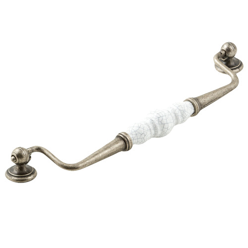 Estate Zamak & Porcelain Bail Handle
