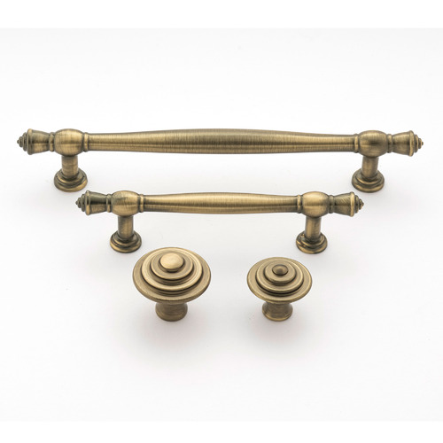 Brushed Antique Brass Bentleigh Cabinet Knob