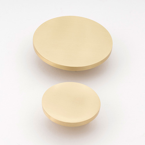 Brushed Brass Gyre Cabinet Knob