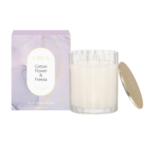 350g Cotton Flower & Freeisa Soy-Blend Candle