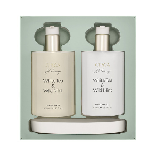 450ml Kitchen Alchemy White Tea & Wild Mint Hand Care Set