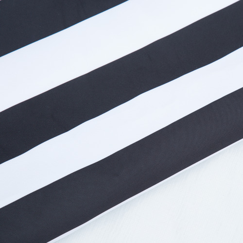 3m Black & White Striped Mont Blanc Market Umbrella