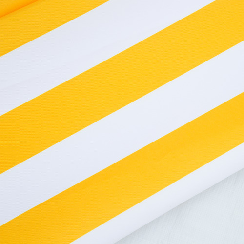 2m Yellow & White Striped Capri Market Umbrella