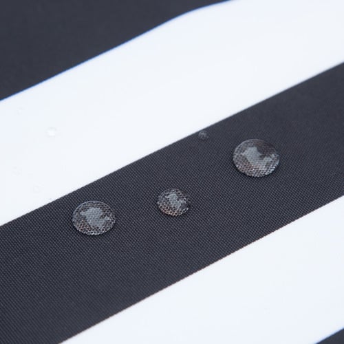 3m Black & White Striped Mont Blanc Market Umbrella