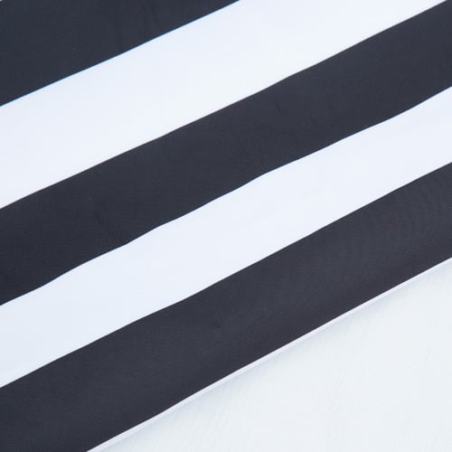 2m Black & White Striped Mont Blanc Market Umbrella