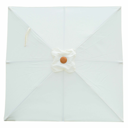 Cream Aluminium Square Market Umbrella