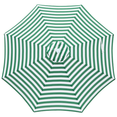 3m Green & White Ferngully Aluminium Umbrella