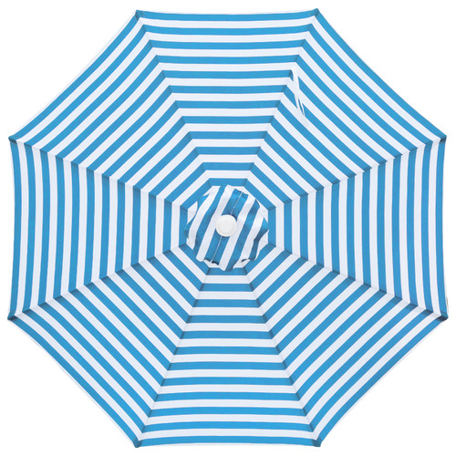3m Blue & White Horizon Aluminium Umbrella