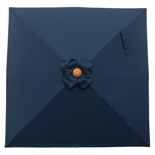 2m Timber-Look Market Umbrella