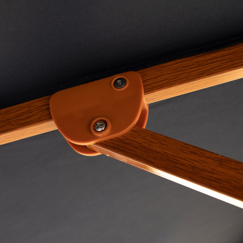 2m Timber-Look Market Umbrella