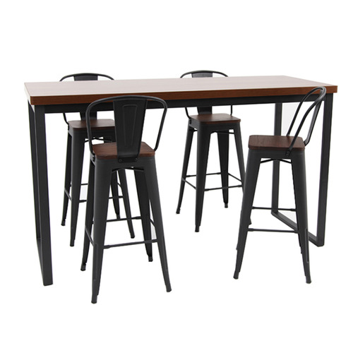 4 Seater Millie Bar Table & Barstool Set