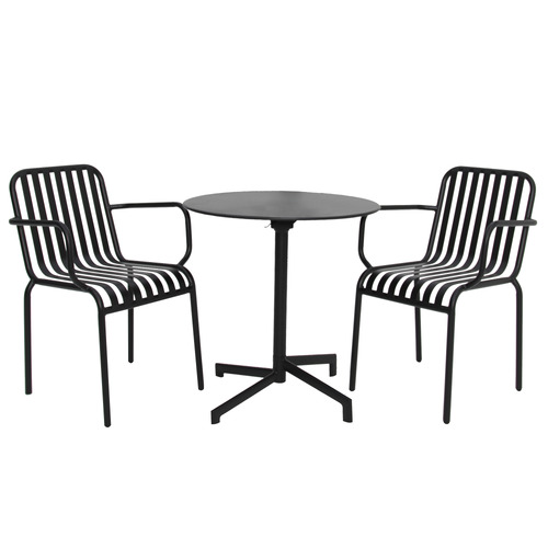 2 Seater Clifford  Steel Outdoor Bistro Set