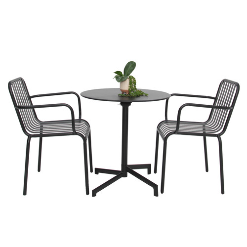 2 Seater Clifford  Steel Outdoor Bistro Set