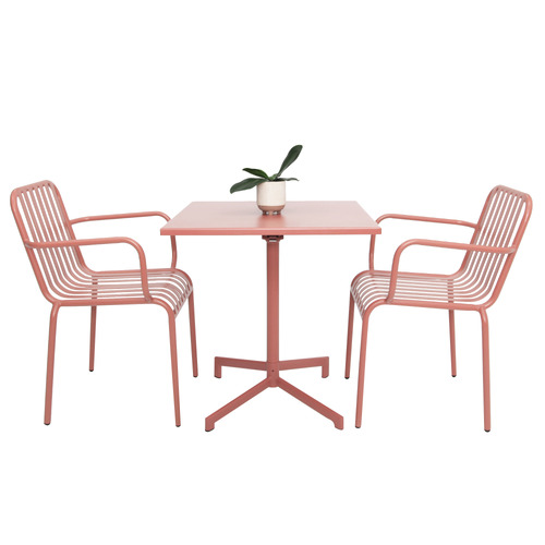 2 Seater Dorthy Steel Outdoor Bistro Set