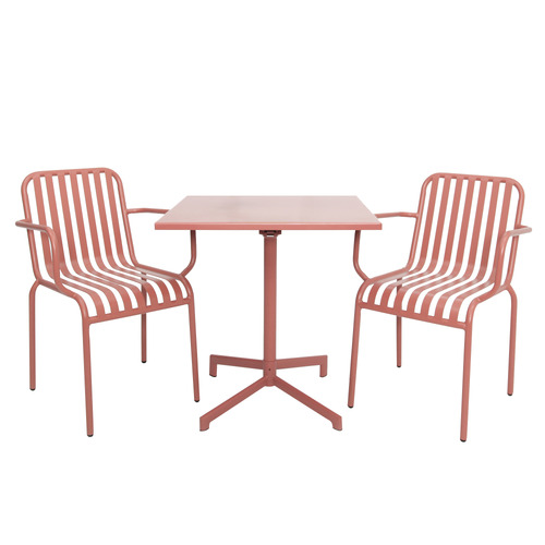 2 Seater Dorthy Steel Outdoor Bistro Set