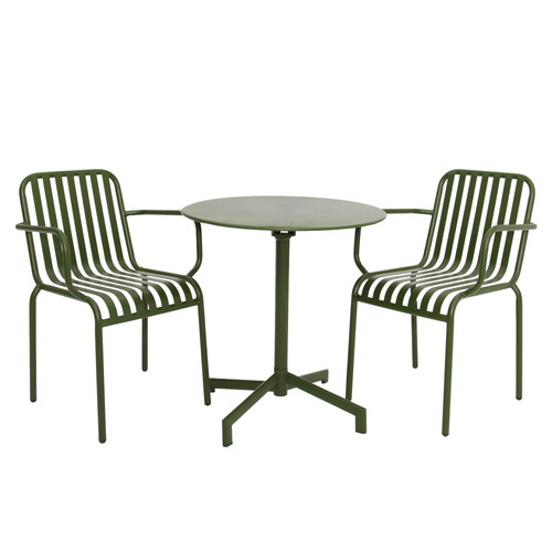 2 Seater Clifford  Steel Outdoor Bistro Set