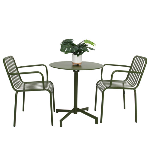 2 Seater Clifford  Steel Outdoor Bistro Set
