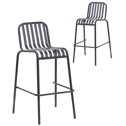 72cm Randall Steel Outdoor Bar Stools