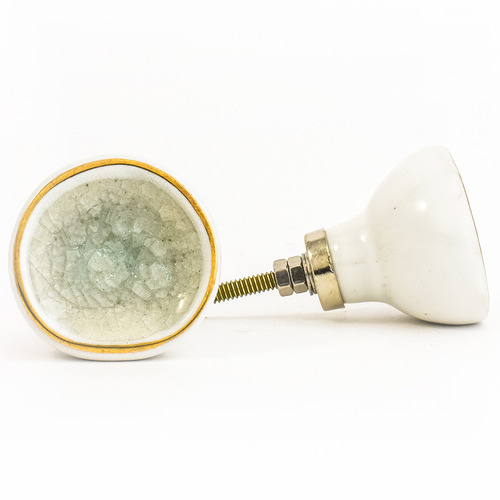 Round Ceramic Crater Knob