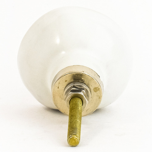 Round Ceramic Crater Knob