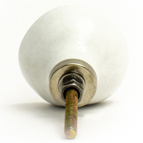 Round Ceramic Crater Knob