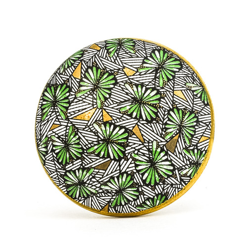 Round Tropical Butterfly Knob