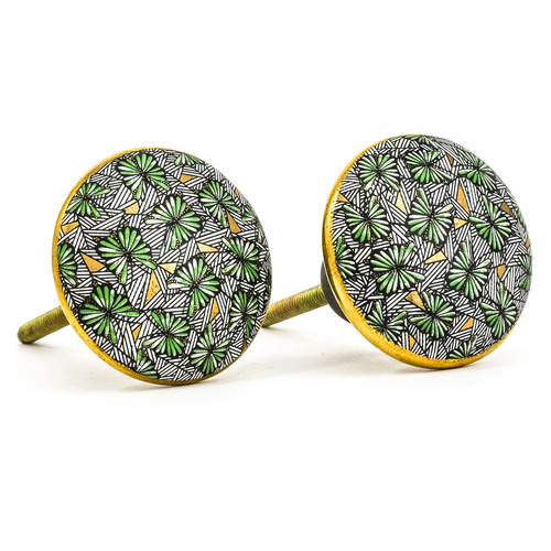 Round Tropical Butterfly Knob