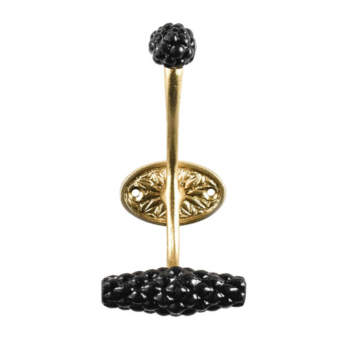 Vintage Gold & Glass Wall Hook
