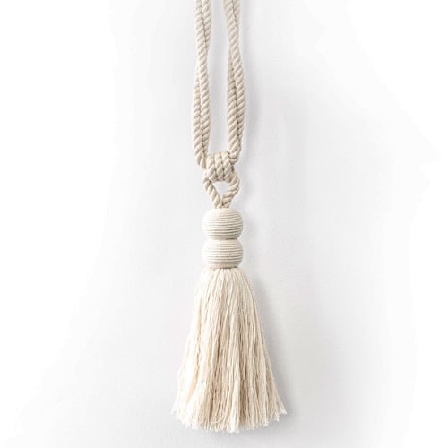 Double Sphere Cotton Curtain Tie Back