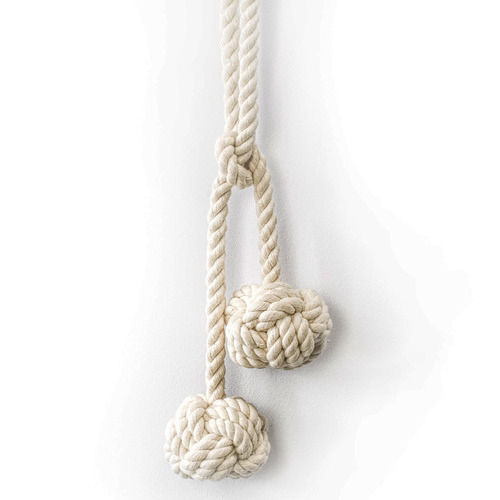 Double Knot Cotton Curtain Tie Back