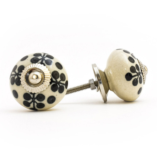 Do.Up Monochrome Flower Knob Temple & ster