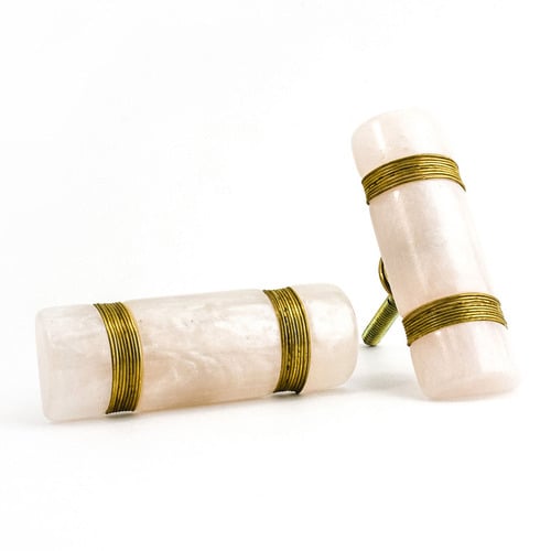 Gold Metal & Resin Knob