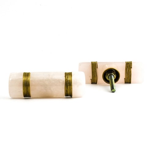 Gold Metal & Resin Knob