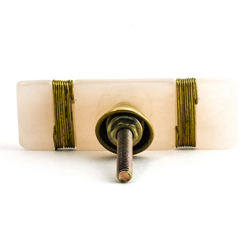 Gold Metal & Resin Knob