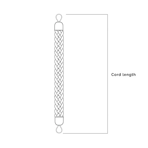 Braided Cotton Curtain Tie Back