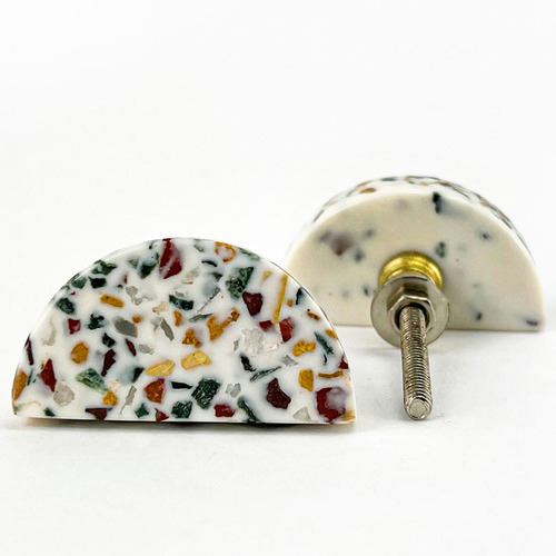 Half Moon Terrazzo Knob