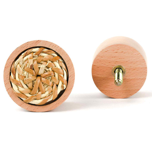 Rattan & Beech Wood Wall Hook