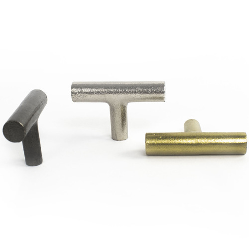 Cylinder Iron T-Bar Cabinet Handle