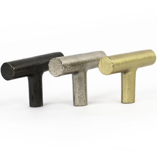 Cylinder Iron T-Bar Cabinet Handle