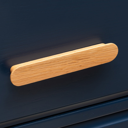 Blyth Oak Wood Ellipse Cabinet Handle