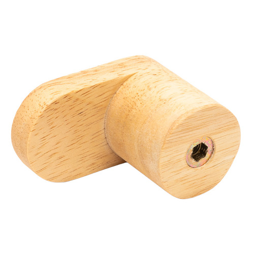 L Curved Rubberwood Wall Hook