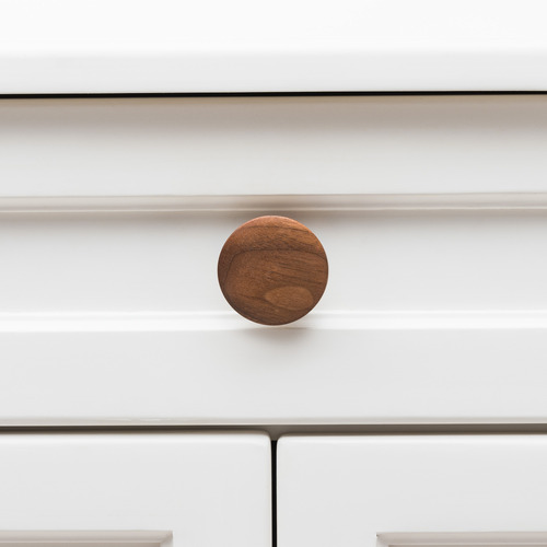 Blyth Walnut Wood Disc Knob