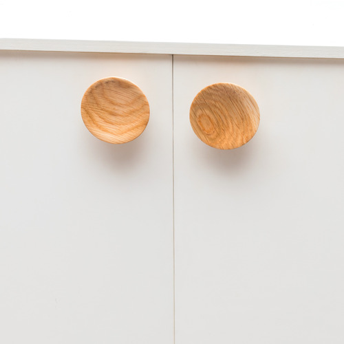 Blyth Oak Wood Concave Knob
