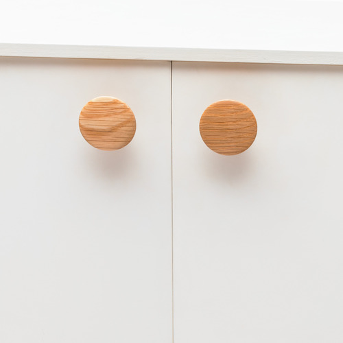 Blyth Oak Wood Disc Knob