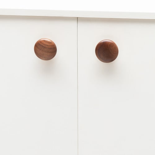 Loch Walnut button Round Knob